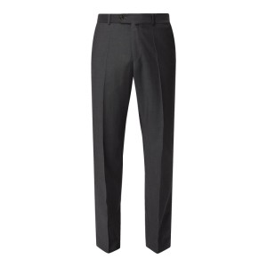 Spodnie do garnituru o kroju modern fit z żywej wełny