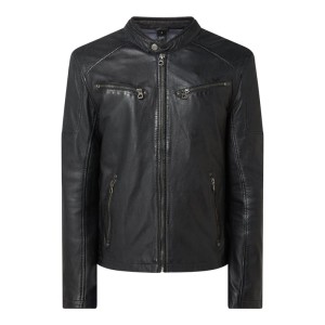 Kurtka skórzana w stylu Biker model ‘Marc’