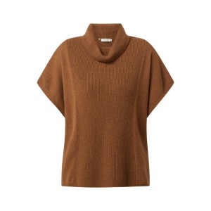 Sweter z wywijanym kołnierzem z żywej wełny