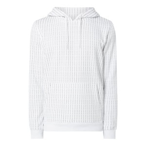 Bluza z kapturem ze wzorem w cienkie prążki