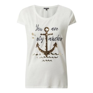 Bluzka z napisem i cekinami