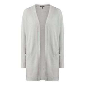 Długi kardigan z mieszanki wiskozy