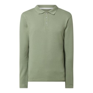 Koszulka polo z bawewłny z długim rękawem