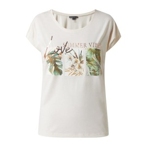 T-shirt z nadrukiem i cekinami