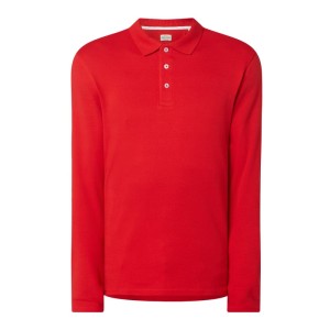 Koszulka polo z bawewłny z długim rękawem