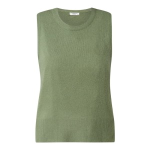 Bezrękawnik z mieszanki wełny z alpaki model ‘Zenie’