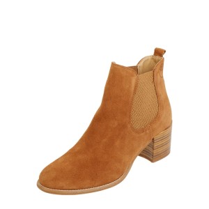 Buty chelsea ze skóry na słupku