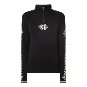 Sweter z norweskim wzorem z wełny merino