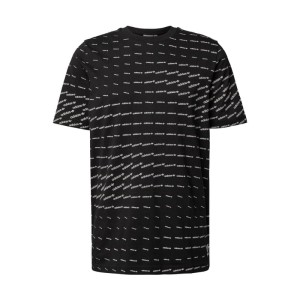 T-shirt z bawełny z nadrukiem z logo na całej powierzchni