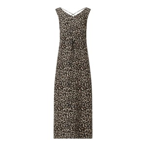 Długa sukienka ze zwierzęcym nadrukiem model ‘Simply Easy’