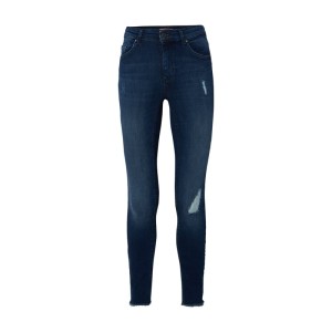 Jeansy o kroju skinny fit z przetarciami