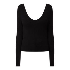 Sweter z prążkowaną fakturą model ‘Mary’