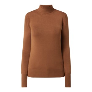 Sweter z wywijanym kołnierzem z mieszanki wiskozy model ‘Venice’