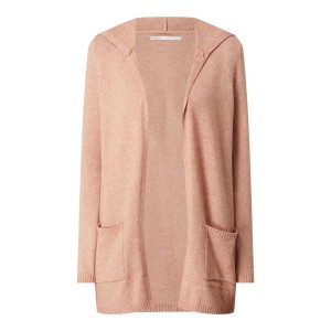 Długi kardigan z kapturem model ‘Lesley’