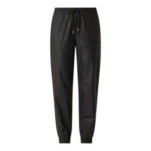 Spodnie sportowe z imitacji skóry model ‘Mady’