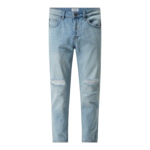 Jeansy o kroju tapered fit z bawełny model ‘Avi Beam’