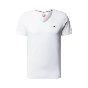 T-shirt z dekoltem w serek