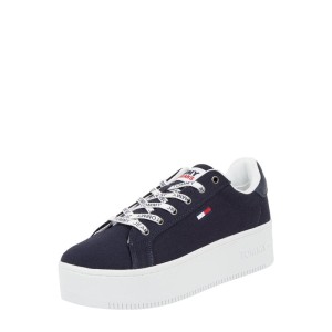 Sneakersy płócienne na platformie