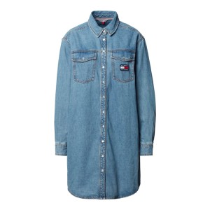 Sukienka jeansowa z listwą guzikową