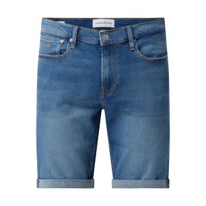 Szorty jeansowe o kroju Slim Fit z dodatkiem streczu