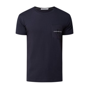 T-shirt z kieszenią na piersi