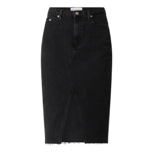 Spódnica jeansowa ze średnim stanem i dodatkiem streczu