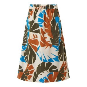 Spódnica midi z mieszanki lyocellu i bawełny