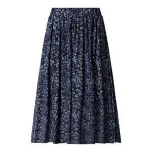 Spódnica midi ze wzorem na całej powierzchni