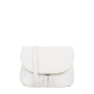 Torebka na długim pasku z imitacji skóry