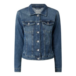 Kurtka jeansowa z efektem znoszenia