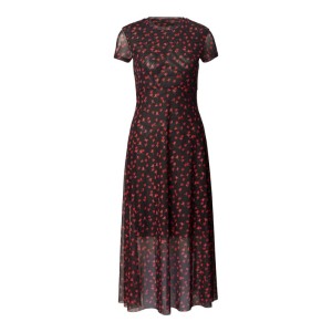 Sukienka midi ze wzorem na całej powierzchni