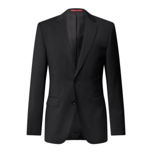 Marynarka na 2 guziki o kroju regular fit z żywej wełny model 'Jeffery'