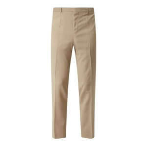 Spodnie do garnituru o kroju slim fit z żywej wełny model ‘Getlin’