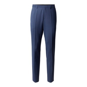 Spodnie do garnituru z czystej żywej wełny ze wzorem w kratę model ‘Hesten’