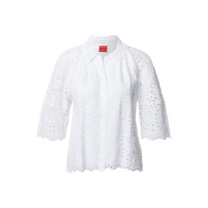 Bluzka z krótkim rękawem i haftem angielskim model ‘Eisha’