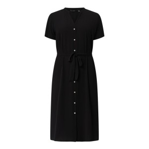Sukienka PLUS SIZE z paskiem w talii model ‘Saga’
