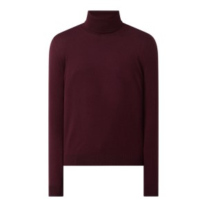 Sweter z wywijanym kołnierzem z bawełny ekologicznej model ‘Glaan’