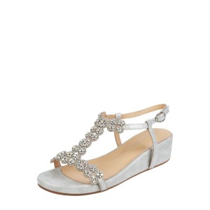Buty na koturnie z kamieniami stras