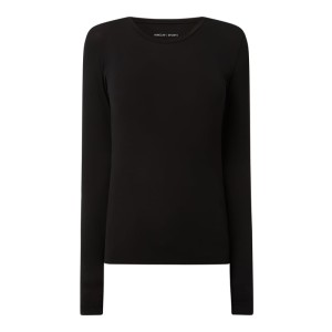 Bluzka z długim rękawem z dekoltem okrągłym