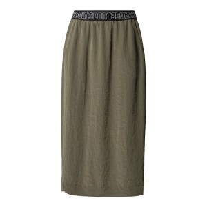 Spódnica midi z elastycznym pasem