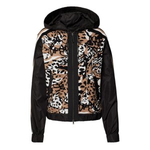 Kurtka ze zwierzęcym nadrukiem i lampasami