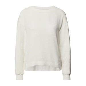 Bluzka z długim rękawem z kontrastowym obszyciem i detalem z logo