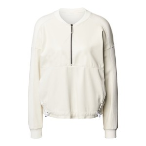 Bluza z obszyciem z imitacji skóry