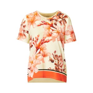 Bluzka z krótkim rękawem i kwiatowym nadrukiem
