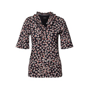 T-shirt z dodatkiem streczu i dekoltem w serek