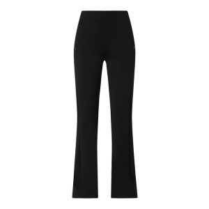 Spodnie materiałowe o rozkloszowanym kroju z dodatkiem streczu