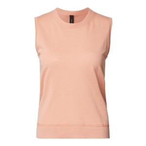 Top z wełny z okrągłym dekoltem