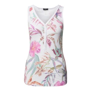 Top serafino z kwiatowym wzorem