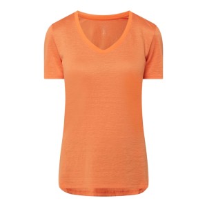 T-shirt z mieszanki lnu