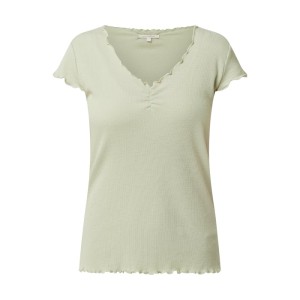 T-shirt z prążkowaną fakturą